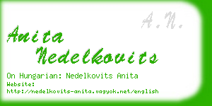 anita nedelkovits business card